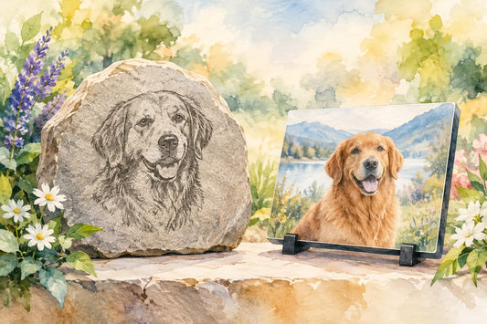 Engraved Stone Versus Photo Plaque - Which Fits?
