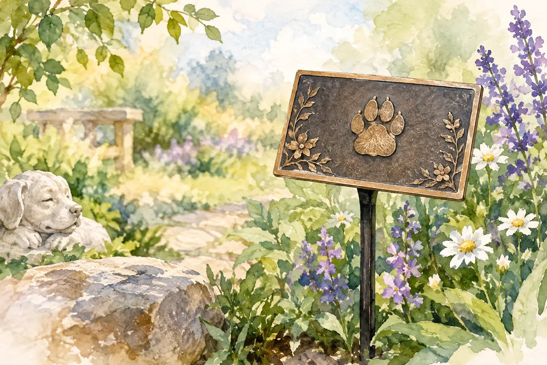 Choosing a Memorial Plaque with Garden Stake