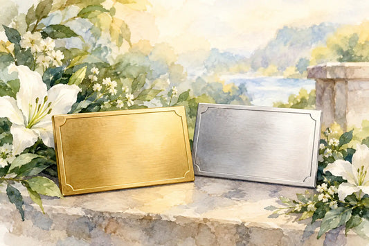 Choosing Gold or Silver Remembrance Plaques