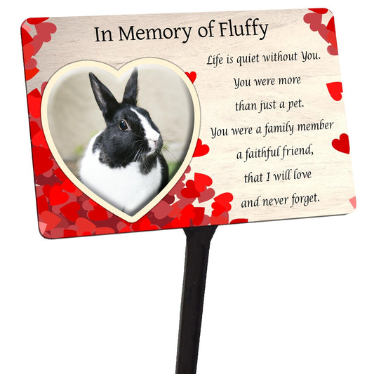 Your Photo Personalised Pet Memorial Plaque & Stake